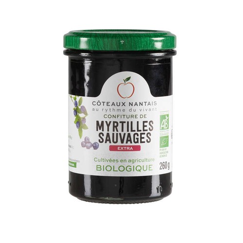 es Coteaux Nantais Confiture de myrtille Bio 260g