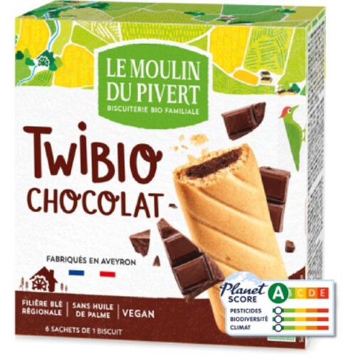 Moulin Du Pivert Twibio Chocolat Noir 150G Bio