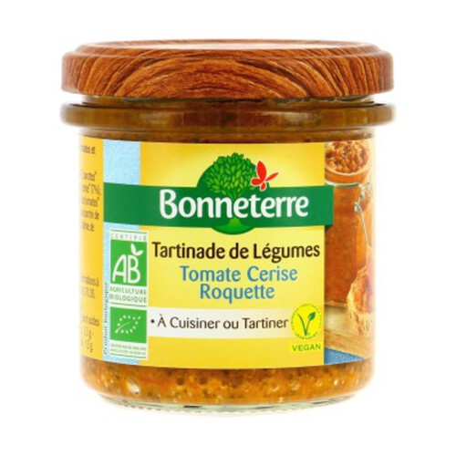 Bonneterre Tartinade Tomate Cerise Roquette Bio 135g