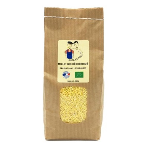 Axel & Paul millet décortiqué France Bio 500g