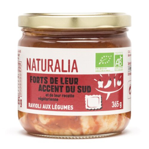 Naturalia Ravioli aux Légumes Bio 365g