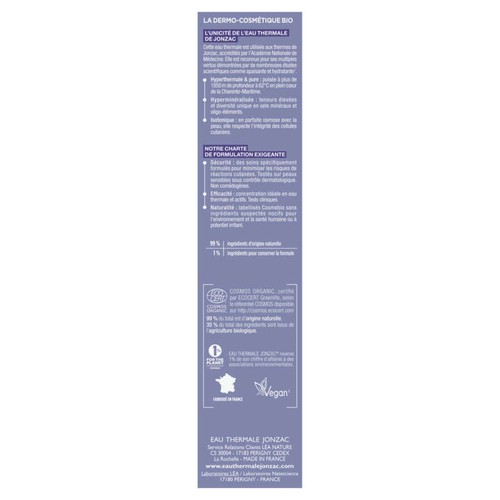 Eau Thermale Jonzac Pure Crème Purifiante Matifante Bio Peaux Mixtes À Grasses 50Ml