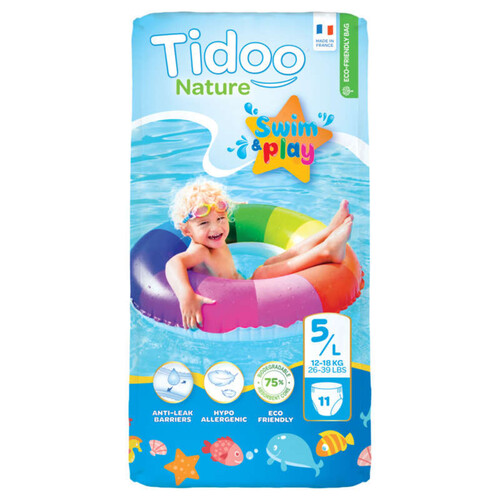Tidoo Nature Swim Play Couches de Bain T.L/5ans x12