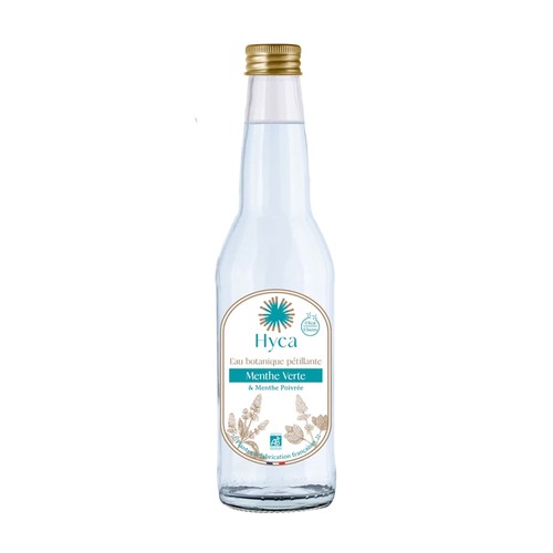 Hyca Eau Botanique Pétillante Menthe Verte & Menthe Poivrée 33cl