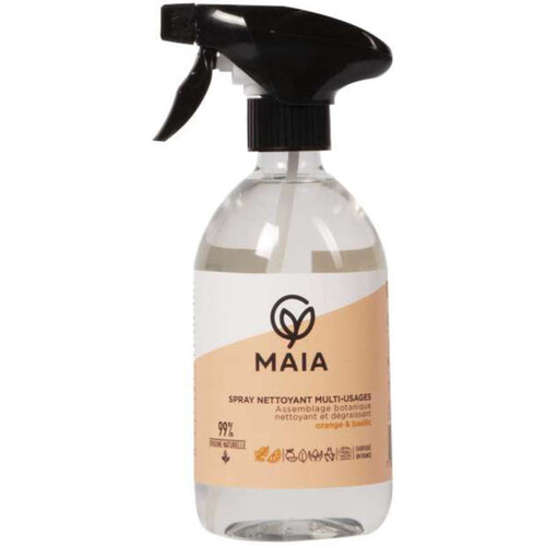 Maia Spray Nettoyant Multi-Usages Orange & Basilic 500Ml
