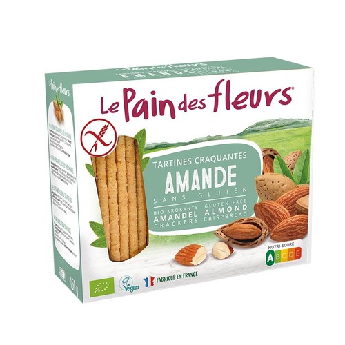 Le Pain des fleurs Tartines Craquantes Amande sans Gluten 150g