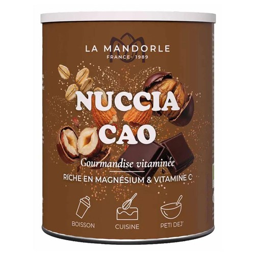 La Mandorle Boisson végétale en poudre nuccia cacao Bio 400g