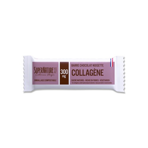 Super Nature Barre Collagène Chocolat noisette 32g
