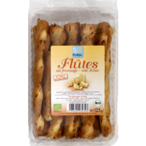 Pural Flutes Au Fromage Bio 125g