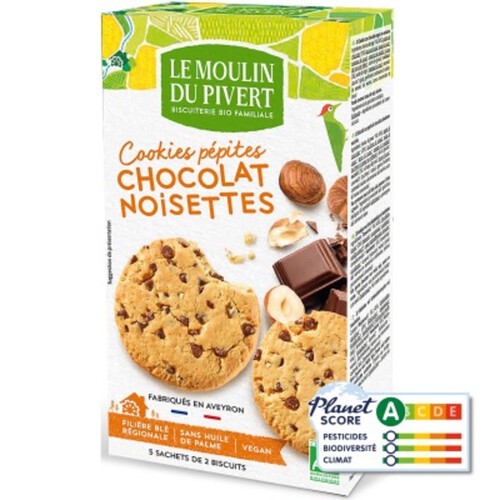 Moulin Du Pivert Cookies Pepit Chocolat Bio 175g