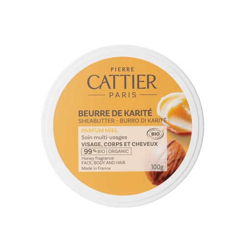 Cattier Beurre De Karité - Parfum Miel - 100 G