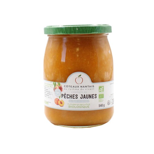 Coteaux Nantais Compote de Pêche allégée Bio 540g