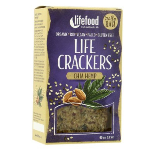 Lifefood Life Crakers Chia Hemp 90g