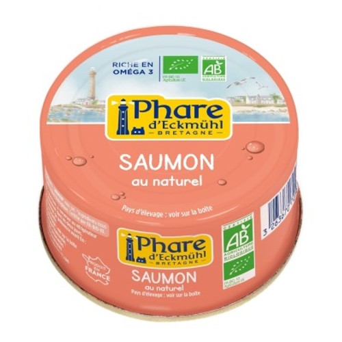 Phare D'Eckmühl Saumon Naturel Sans Peau Ni Arêtes Bio 93g