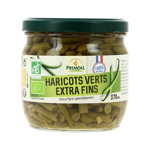 Priméal Haricots Verts Extra Fins Bio 330g