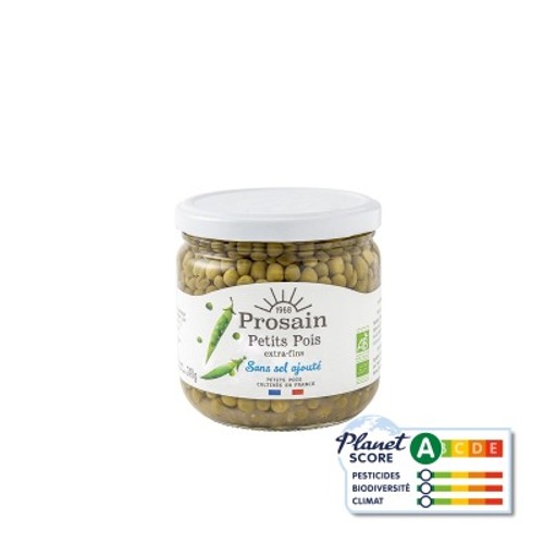 Prosain Petit Pois Sans Sel Ajouté Bio 345g