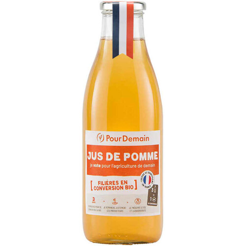 PourDemain Jus de Pommes France Bio 1L