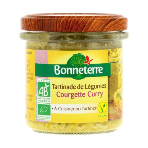Bonneterre Tartinade Courgette Curry Bio 135g