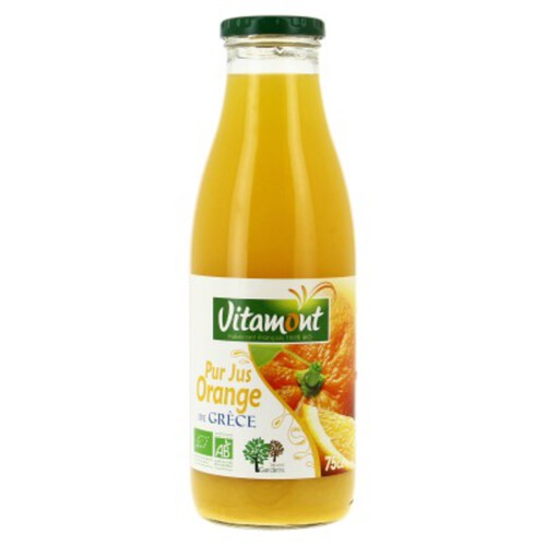 Vitamont Pur Jus D'Orange De Grèce 75Cl Bio