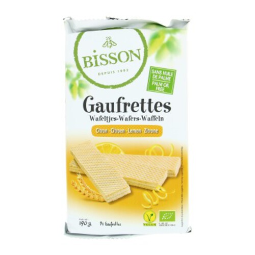 Bisson Gaufrettes Citron Bio 190g