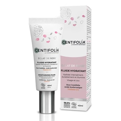 Centifolia Éclat de Rose Fluide Hydratant Bio 40ml