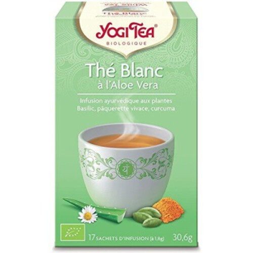 Yogi Tea Thé Blanc à l'Aloe Vera Bio 17 Sachets