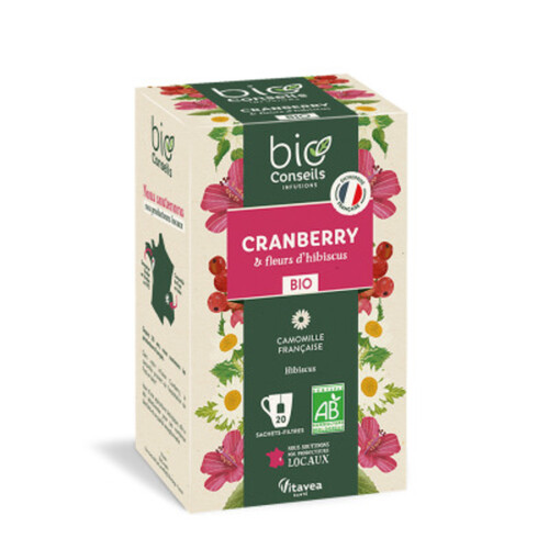 Bioconseils Infusion Cranberry & Fleurs d’Hibiscus x20