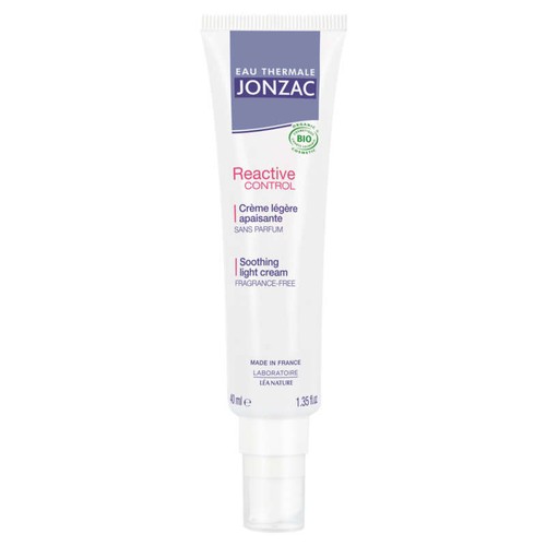 Eau thermale Jonzac reactive control crème légère apaisante bio 40ml