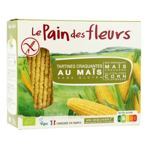 Le Pain Des Fleurs Tartines Craquantes Au Maïs Et Au Riz Sans Gluten Bio 150g