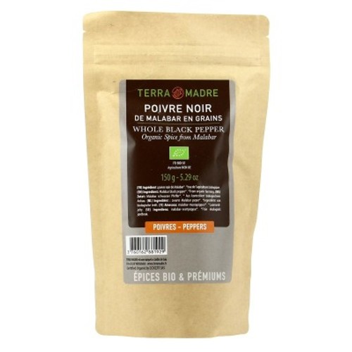 Terra Madre Poivre Noir de Malabar Bio 150g