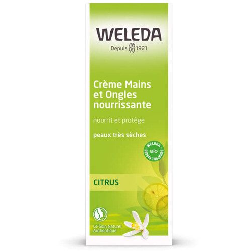 Weleda Crème Nutritive Mains & Ongles Au Citrus 50Ml