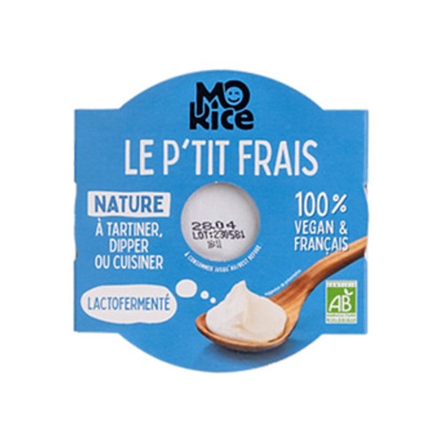 Mo Rice Le P'Tit Frais Nature à Tartiner Lactofermenté 100% Vegan 125g