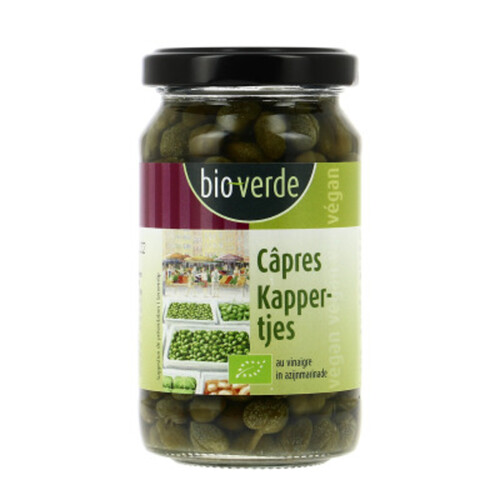 Bio Verde Câpres marinés au vinaigre Bio 180g