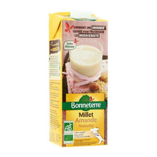 Bonneterre Boisson Millet Amande & Noisette Bio 1L