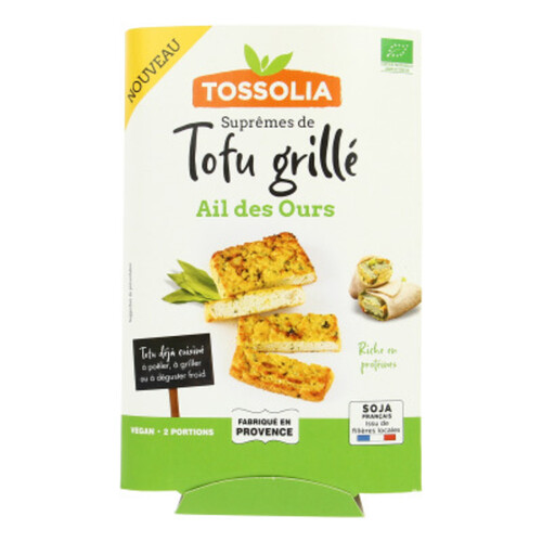 Tossolia Suprême de Tofu Grillé Ail Des Ours 140g