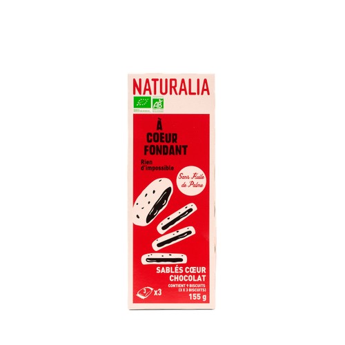 Naturalia Sablés Cœur Chocolat 155g