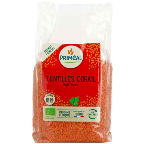Priméal Lentilles Corail 1kg