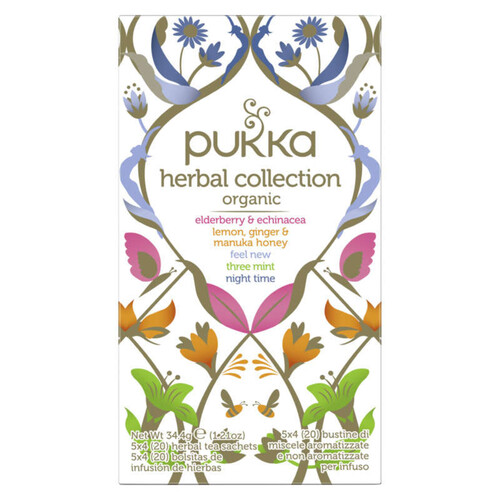 Pukka Infusions Herbal Collection Bio 20 sachets 34g