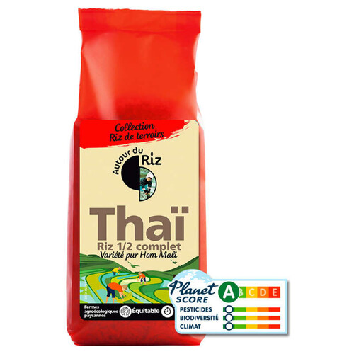 Autour du Riz Riz Thaï Demi-Complet Bio 500g