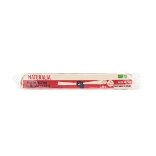 Naturalia pâte brisée sans huile de palme 230g