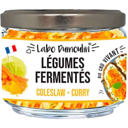 Labo Dumoulin Légumes Fermentés Coleslaw Curry 180g