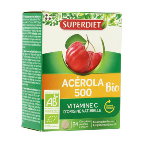 Super Diet Acérola 500 - 24 Comprimés Sécables Bio