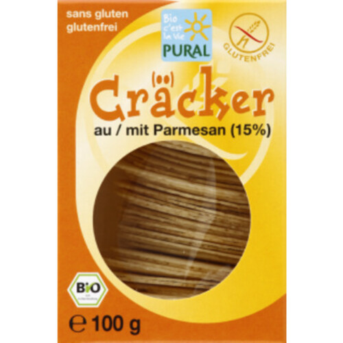 Pural Crackers Au Parmesan Bio 100g