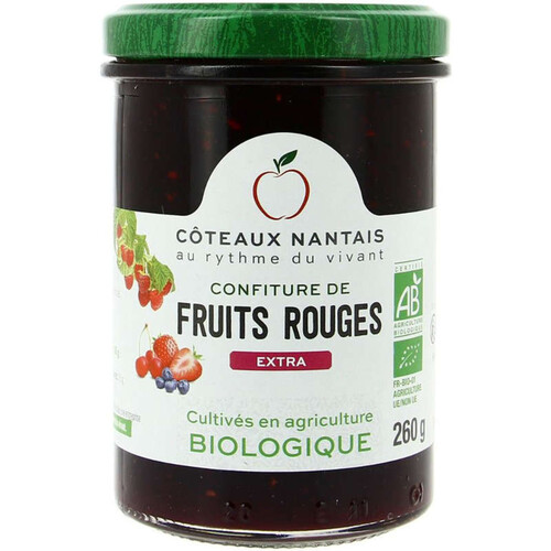 Les Coteaux Nantais Confiture de Fruits Rouges Extra 260g