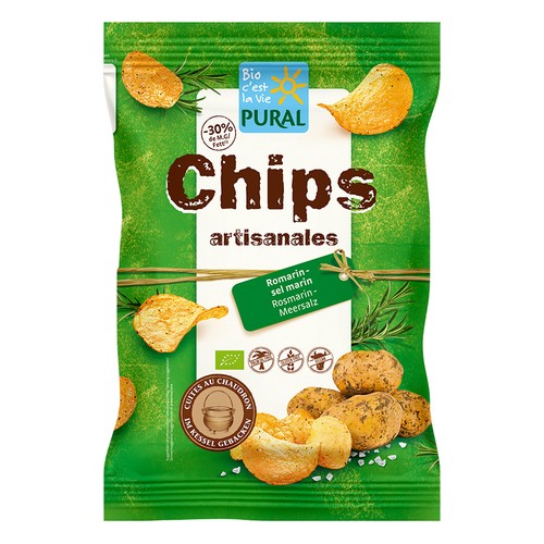 Pural Chips Salées Artisanales Au Romarin Bio