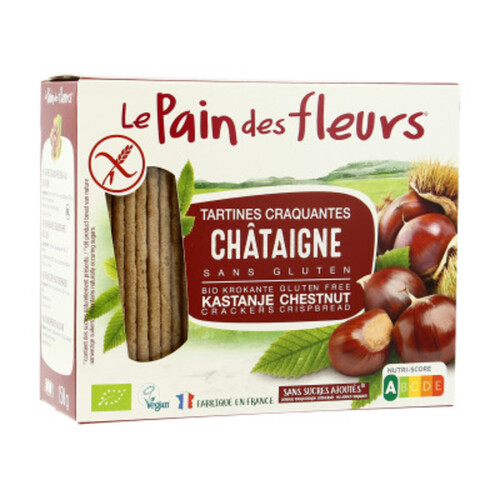 Le Pain Des Fleurs Tartines Craquantes À La Châtaigne Sans Gluten 150G Bio