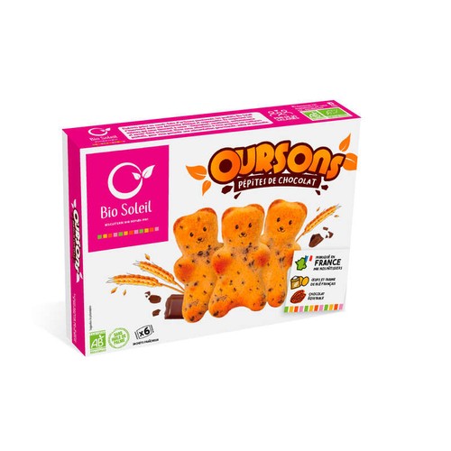 Bio Soleil Oursons Pépites de Chocolat Equitable 150g