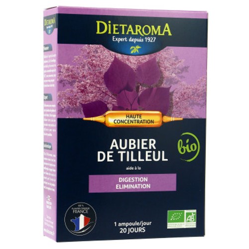 Dietaroma C.I.P. Aubier de Tilleul Bio - 20 Ampoules X10ml
