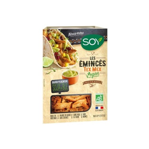 Soy Emincés Tex Mex Vegan Soja & Blé sans Viande Bio 150g