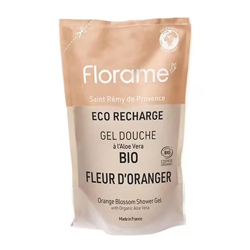 Florame Gel Douche Fleur d'Oranger Éco-Recharge Bio 700ml